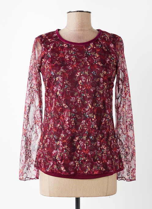 Top croială fluidă mâneci lungi roșu DIANE LAURY femme