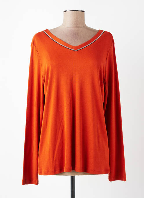 Tricou mâneci lungi mâneci lungi portocaliu DIANE LAURY femme