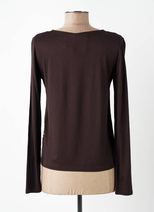 Top elasticitate mâneci lungi maro DIANE LAURY femme