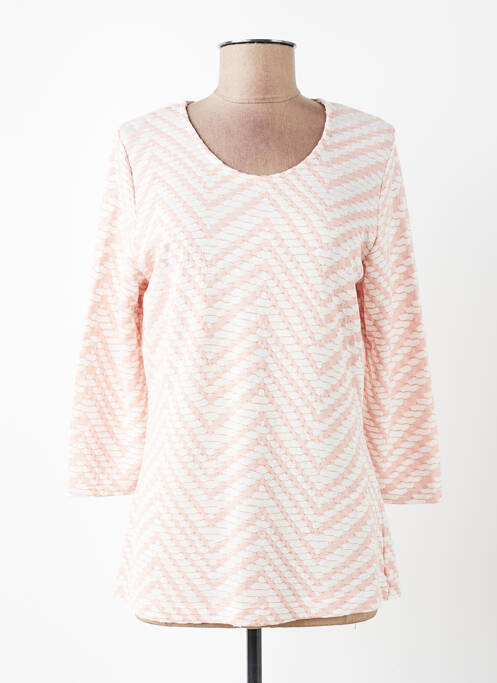 Tricou elasticitate mâneci 3/4 roz JENSEN femme