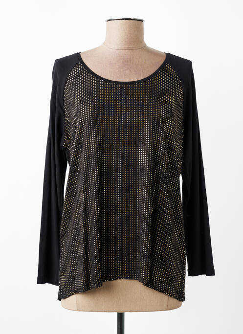 Top elasticitate mâneci lungi negru C'EST BEAU LA VIE femme