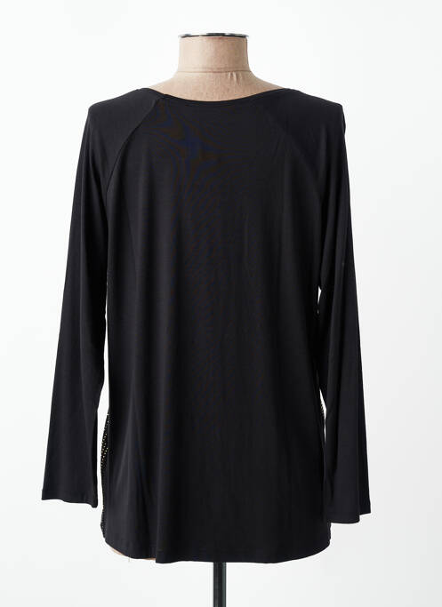 Top elasticitate mâneci lungi negru C'EST BEAU LA VIE femme