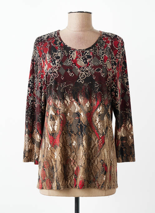 Tricou mâneci 3/4 mâneci 3/4 roșu GEVANA femme