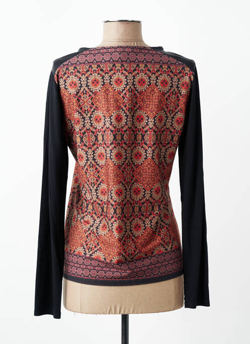 Tricou imprimeu fantezie mâneci lungi negru TELMAIL femme