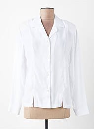 Cămașă croială cambrată mâneci lungi alb PLURIELLES femme