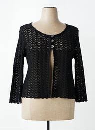 Vestă cu mâneci lungi croială cambrată negru PLURIELLES femme