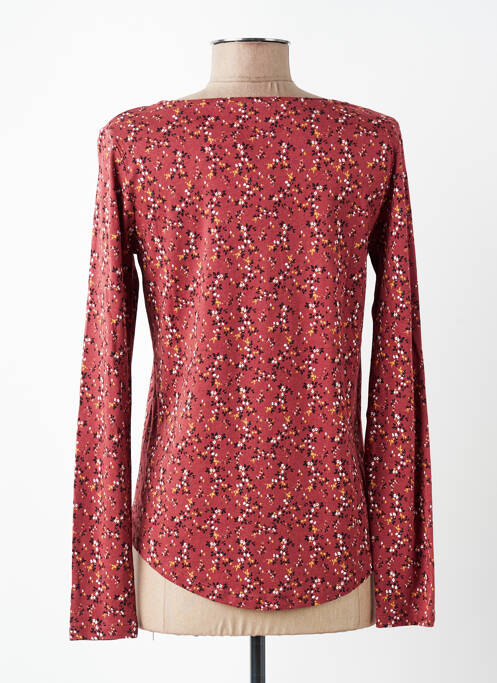 Tricou mâneci lungi mâneci lungi roșu C'EST BEAU LA VIE femme