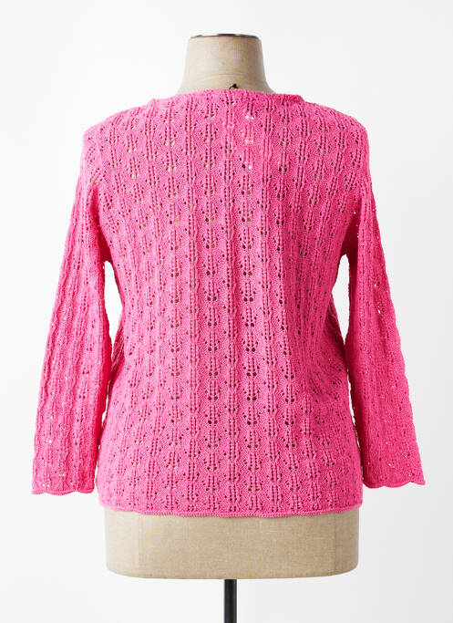 Vestă cu mâneci lungi croială cambrată roz PLURIELLES femme