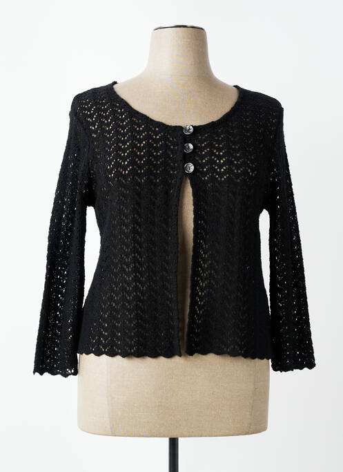 Vestă cu mâneci lungi croială cambrată negru PLURIELLES femme
