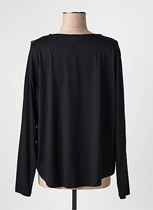 Top țesătură jersey mâneci lungi negru DIANE LAURY femeie