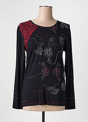 Tricou mâneci lungi mâneci lungi negru JEAN DELFIN femeie