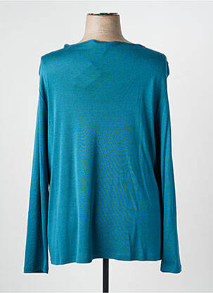 Tricou mâneci lungi mâneci lungi albastru DIANE LAURY femeie