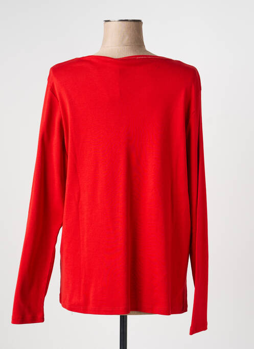 Tricou mâneci lungi mâneci lungi roșu DIANE LAURY femme