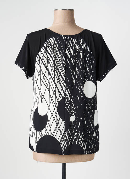 Tricou imprimeu fantezie mâneci scurte negru TELMAIL femme