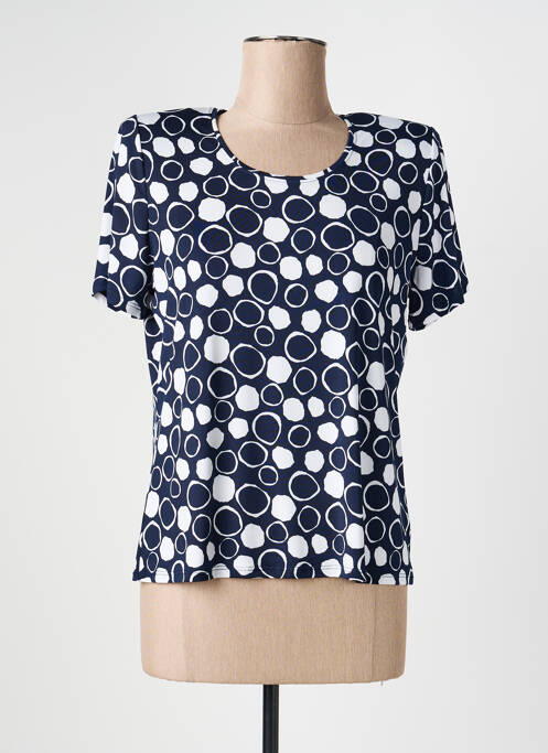 Tricou elasticitate mâneci scurte albastru NAYAT femme