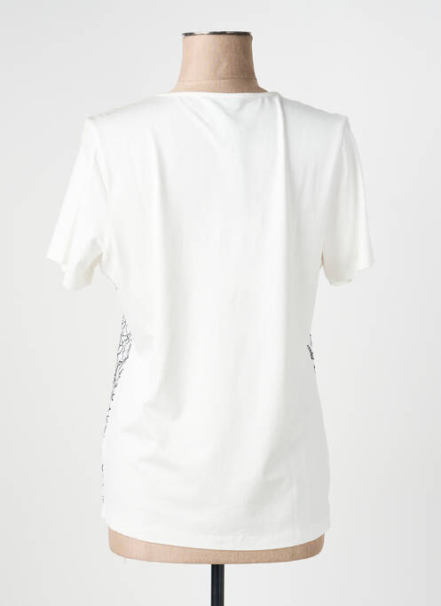 Tricou elasticitate mâneci scurte alb FRANCE RIVOIRE femme