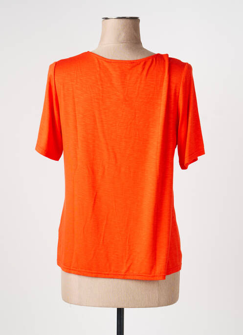 Tricou elasticitate mâneci scurte portocaliu TELMAIL femme