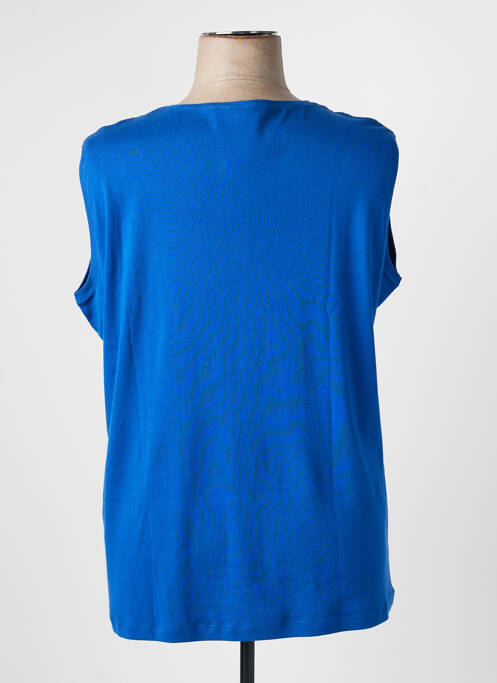 Tricou croială dreaptă mâneci scurte albastru GRIFFON femme