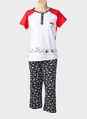 Pijama țesătură jerseu roșu MASSANA femeie