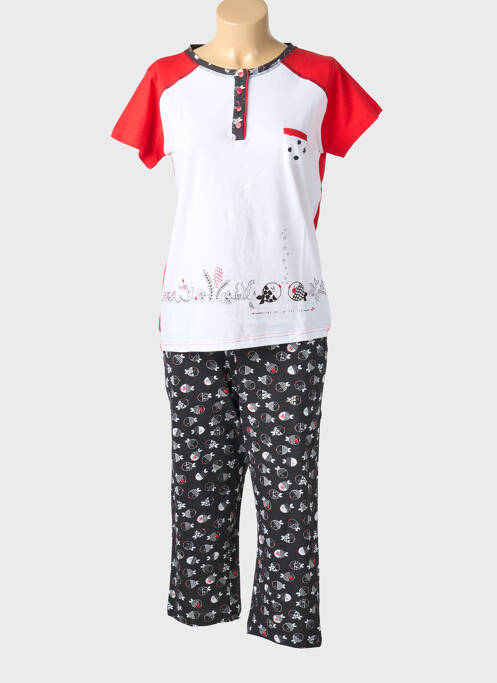 Pijama țesătură jerseu roșu MASSANA femme