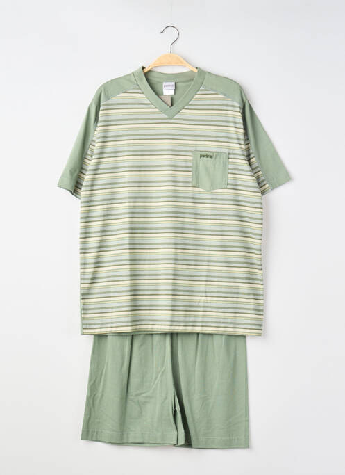 Pijamale scurte mâneci scurte verde PERLINA femme
