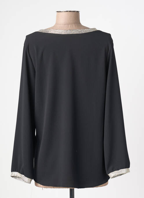 Top croială fluidă mâneci lungi negru CHARMING GIRL femme