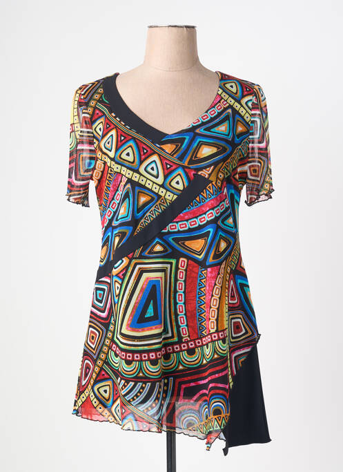 Top mâneci scurte mâneci scurte negru JEAN DELFIN femme