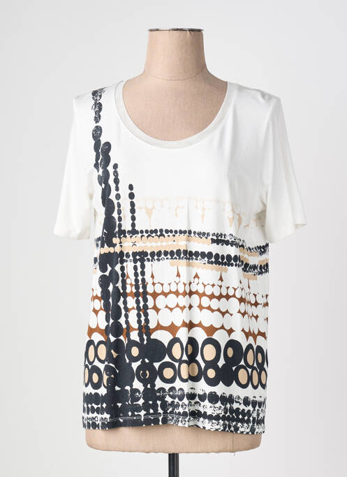Tricou imprimeu fantezie mâneci scurte alb TELMAIL femme