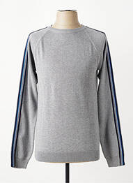 Pulover guler rotund mâneci lungi gri JACK & JONES bărbat