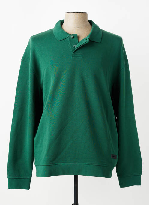 Polo mâneci lungi mâneci lungi verde TOM TAILOR homme