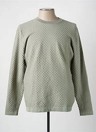 Pulover guler rotund mâneci lungi verde GARCIA homme
