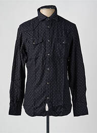Cămașă cu mâneci lungi buzunare la piept negru JACK & JONES bărbat