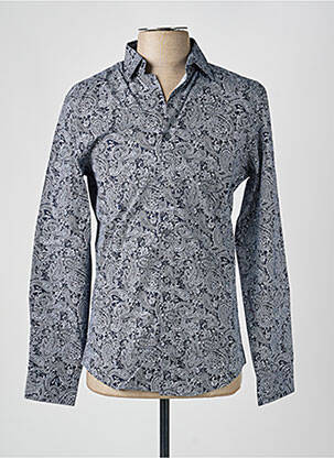 Cămașă cu mâneci lungi imprimeu fantezie albastru JACK & JONES bărbat