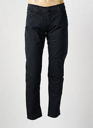 Pantalon slim închidere cu fermoar sub clapetă cu nasturi negru IMPERIAL homme