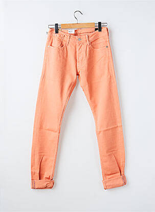 Pantalon drept buzunare portocalie LE TEMPS DES CERISES bărbat