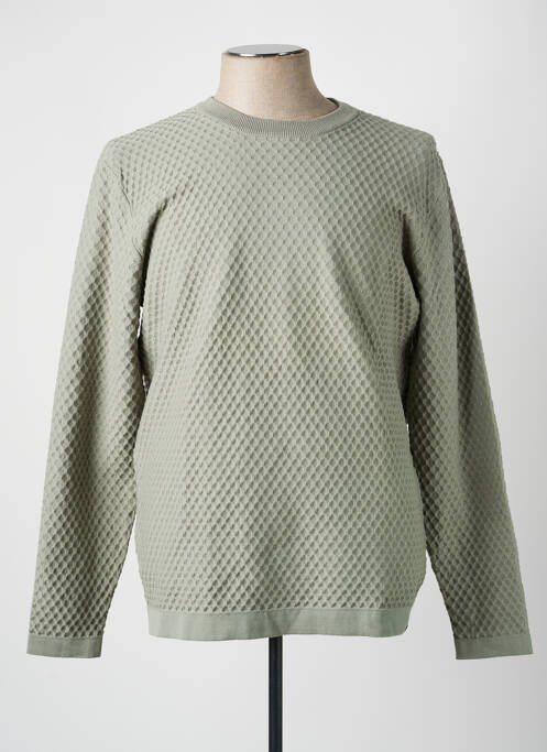 Pulover guler rotund mâneci lungi verde GARCIA homme