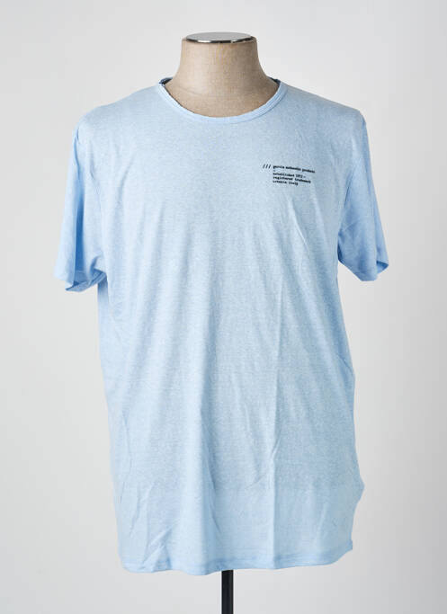 Tricou croială dreaptă mâneci scurte albastru GARCIA homme