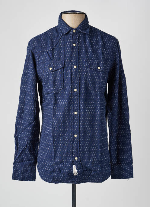 Cămașă cu mâneci lungi buzunare la piept albastru JACK & JONES homme