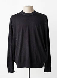 Pulover guler rotund mâneci lungi negru HUGO BOSS homme