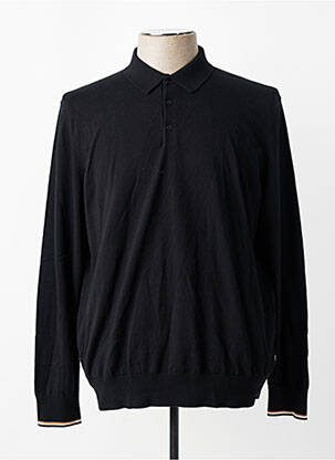 Polo mâneci lungi mâneci lungi negru HUGO BOSS bărbat