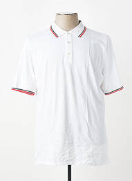Polo elasticitate mâneci scurte alb FUSALP homme