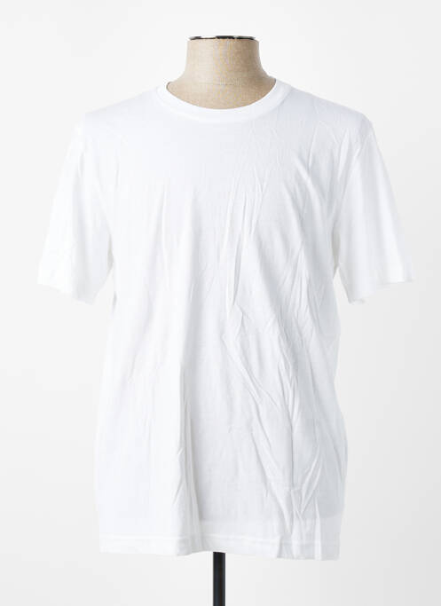 Tricou croială cambrată mâneci scurte alb SELECTED homme