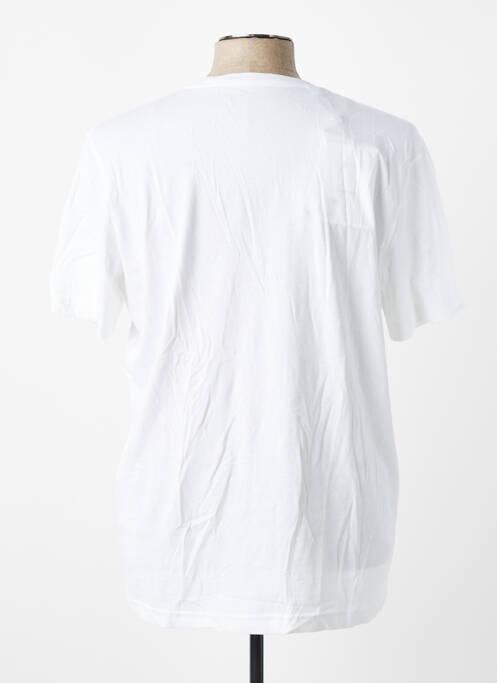 Tricou croială cambrată mâneci scurte alb SELECTED homme