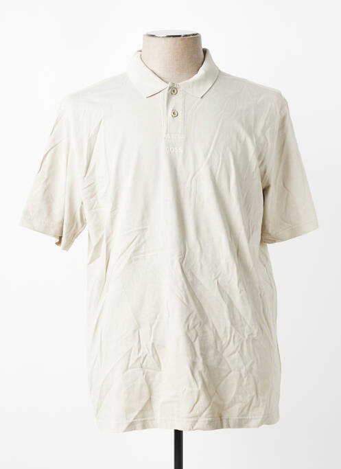 Polo croială cambrată mâneci scurte bej HUGO BOSS homme