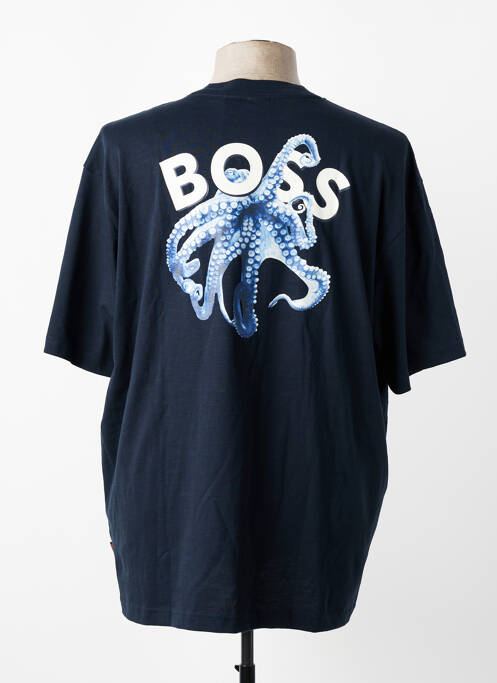 Tricou croială dreaptă mâneci scurte albastru HUGO BOSS homme