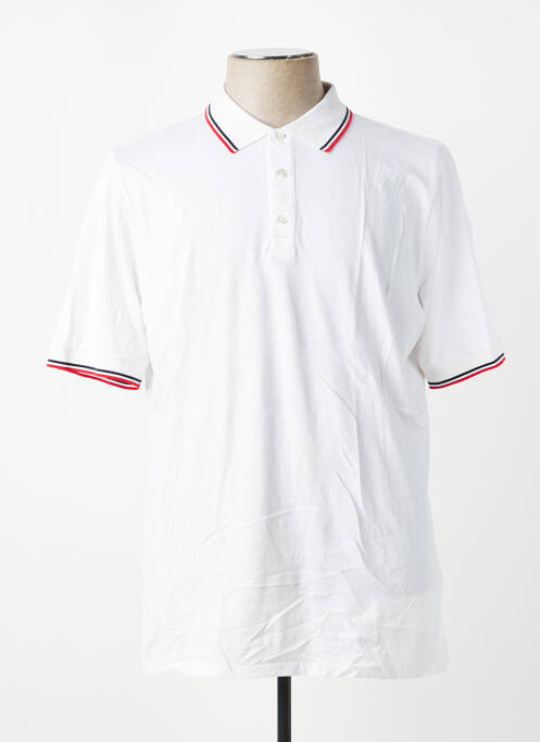 Polo elasticitate mâneci scurte alb FUSALP homme
