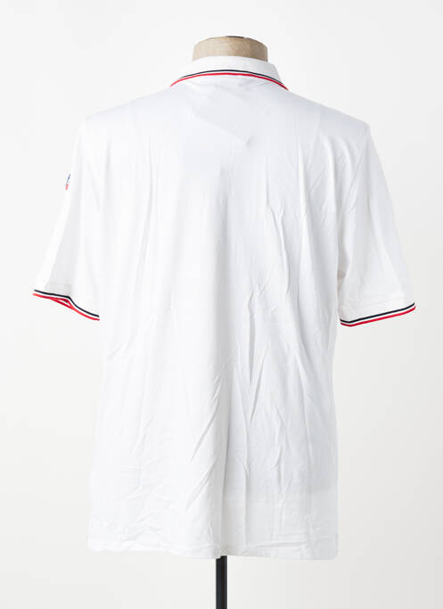 Polo elasticitate mâneci scurte alb FUSALP homme