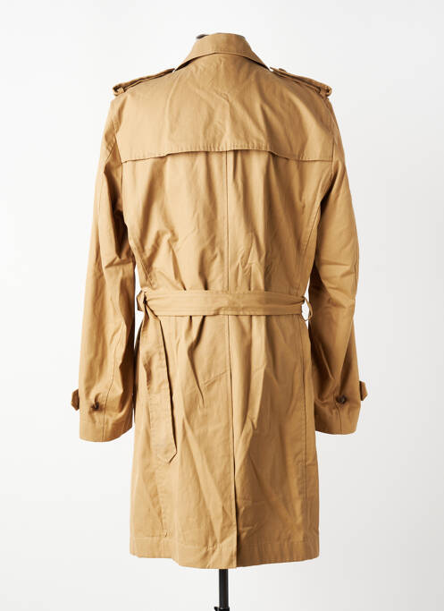 Trench închidere cu nasturi pe față fără glugă maro HUGO BOSS homme