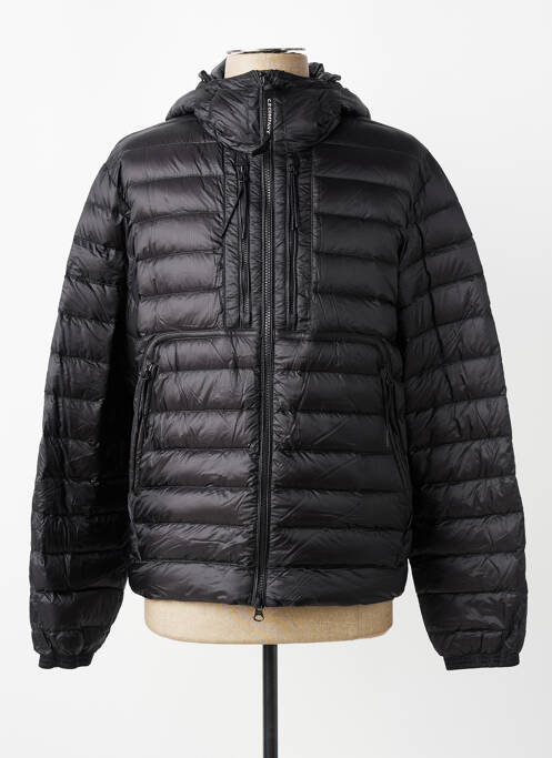 Geacă matlasată mâneci lungi cu glugă negru C.P. COMPANY homme