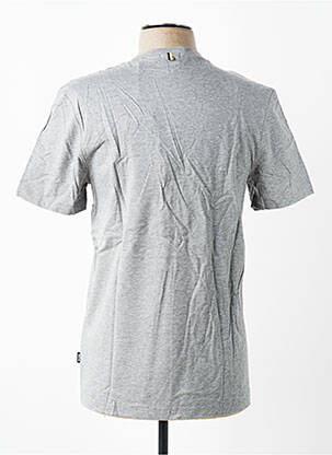 Tricou țesătură melanj mâneci scurte gri HUGO BOSS bărbat